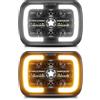 Shkalacar 2 Pezzi fari a LED da 7 Pollici, 5x7'' 7x6'' fari a LED rettangolari con abbaglianti/anabbaglianti DRL indicatori di direzione di Ricambio per Jeep Cherokee XJ Wrangler YJ Ford Chevy GMC