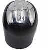 BONNYT Pomello Cambio Per Renault Per Kangoo Per Clio Per Twingo Per Logan 5 Marce Auto Pomello Del Cambio Leva Del Cambio Pomello Del Cambio Leva del Cambio Pomello (Color : Chrome plastic)