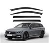 MadongJ Deflettori Finestrini Auto per VW Passat Variant MK8-B8 2016-2022, Deflettori d'Aria Finestra Laterale Deflettori Antivento Visiere Visori Parapioggia