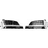Artudatech griglia paraurti anteriore 2PCS Front Bumper Fog Light Grille Cover Trim Fit for Audi S5 A5 S-Line 2018-2019 (No Logo)