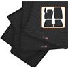 Travall Mats Tappertini Abitacolo Compatibili con Ford Focus 5 Porte Hatchback e Familiare (2014-2018) TRM1256 - Tappertini Auto in Gomma Originali