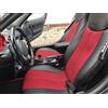 TOPCAR-ATHENS - 2 coprisedili per auto, in materiale sintetico e similpelle, 100% su misura, colore: rosso e nero (450)