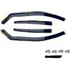Generico Kit 4 Deflettori Aria Nero fumé Trasparento Antivento per Finestrini Laterali Anteriori e Posteriori Compatibile con BMW Serie 5 Berlina G30 2018-2022