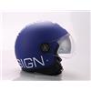 AL Helmets - CASCO DEMI-JET AL HELMETS MOD. 101/BIS BLU E BIANCO MISURA M - DOPPIA VISIERA
