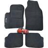 Rebeca Shop® TPSTR_500 Tappetini Auto in moquette nero compatibili per 500 con strappo di fissaggio