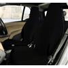 Rebeca Shop® Coprisedili Anteriori compatibili per Smart fortwo, prima, seconda e terza serie, W450 W451 W453, Set di 2 foderine (Nero, Senza Logo)