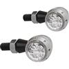 BARRACUDA COPPIA FRECCE S-LED B-LUX MOTO ARGENTO OMOLOGATE IN METALLO