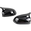 SASFZ Calotte Specchietti Esterni Per BMW Per X3 G01 Per X4 G02 Per X5 G05 Per X6 G06 Per X7 G07 2018-2023 Nero Copertura Dello Specchio Retrovisore Per X3M Look(Black-2pcs)