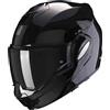 Generico SCORPION EXO-TECH EVO CASCO MODULARE FLIP BACK GLOSSY BLACK omologazione ECE22-06 (M)