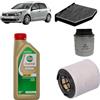 OP Kit tagliando 3 filtri + 4 L olio Edge 5W30 per Volkswagen Golf 6 VI 1.4 TSI