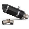 DTEdfcx Slip-On Per Sistema Di Scarico Per Moto Per CF&M&OTO 450SR 2022-2025 Con Raccordo Centrale In Acciaio Inox Da 370 Mm(Style A)