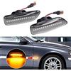 Hacreyatu 2 Pz Indicatore di direzione a LED per Volvo XC90 S80 XC70 V70 S60 2001-2009 (Trasparente)