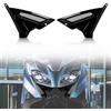 PSLER Coprilampada Anteriore per Protezione Faro Moto per TMAX 560 Tech Max 2022 2023 2024 PSLER Proteggi Lente per Paralume Accessori Moto(Nero Brillante)