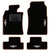 QUEMAR Tappetini Auto per MINI R50 R52 R53, Bordo Arancio, 4 Ricami