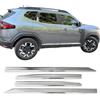 Modifycar Modanatura per porte cromate per Dacia Duster III | Dal 2024+ Raccordo pedane | Realizzato in acciaio inossidabile cromato | Facile installazione