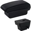 TNTGEBFVBG Bracciolos centrales auto Per SEAT ARONA 2017-2024 Bracciolo Auto Modifica Scatola Portaoggetti Multifunzionale Doppio Strato Ricarica USB Box Bracciolo Console Centrale(C Black Line USB)