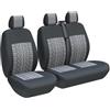 RVEVFBKBAL Auto Per Renault Per Master Per Trafic Universale 2 + 1 Coprisedili Auto Protector(3 posti grigio)