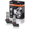 OSRAM LEDriving FL, codice Corrispondente ECE H10, fendinebbia, 9745CW, 12V, Astuccio (2 lampade), Bianco Freddo, Set di 2