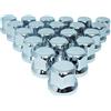 Promo Link - 80 copribulloni universali in pelliccia antigraffio, 33 mm, cromati