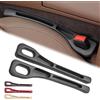 Alonia Cosmetics Car Seat Gap Filler Organizer, Striscia a Prova di Perdite Sul Lato del Sedile, Riempimento del Divario del Sedile Universale Riempitivo Per Fessure Del Sedile Anteriore (Nero, 2 Pezzi (COPPIA))