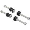 HDBUBALUS Schienale per Moto Sissy Bar Montaggio Set Hardware di Aggancio Adatto per Harley Sportster 883 1200 2004-2017