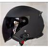 Generico visiera casco fumè scura compatibile con Casco jet Connect III Origine Palio BT interfono integrato