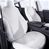 Ywooon Coprisedile Anteriore per Auto Tesla Model 3/Y/S 2017-2024 2025 Traspirante Morbido e Antiscivolo - Cuscino per Sedile Comfort per la Guida Accessori Interni Bianco Ghiaccio, 4 PZ