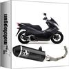 MOTOTOPGUN arrow 53529ANN + 53076MI scarico completo omologato open urban alluminio nero nero compatibile con honda pcx 125 2018 2019 2020 mototopgun