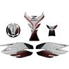 Paraserbatoio.it ADESIVO RESINATO EFFETTO 3D, PER MOTO COMPATIBILE CON KAWASAKI Z650 (Metallic Phantom Silver - Metallic Carbon Gray, Kit Completo)