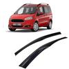 Rumplex Deflettori d'aria, deflettori laterali, compatibili con Ford Tourneo Courier I 2014-2024, parapioggia, deflettori adesivi, 2 pezzi