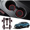 Ruiya Compatibile con Renault Arkana 2021-2025 2026 Tappetini Antiscivolo, Arkana 2025 PVC Tappetini in Gomma Tappetino Bracciolo Antiscivolo Interno Tappetini Arkana Accessori