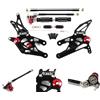 Konerstone Pedane poggiapiedi regolabili per moto per Honda CBR1000RR 2004-2007/CBR600RR 2003-2005 2006, 1 set nero CBR 600 1000 RR CBR600 CBR1000 600RR 1000 000RR