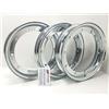 AER MOTO SPARE PARTS 3 CERCHI DA 10 MADE IN ITALY CROMATI RUOTA 3.50.10/3.00.10 LML STAR 125 150