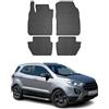 OMAC Tappetini in Gomma Compatibili con Ford Ecosport 2017-2020 Tappetini Auto Gomma Nero 4tlg