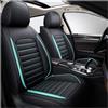 NISMIA Copri Sedili Auto Per Hyundai ix35, Pelle Set Completo Impermeabile Auto Accessori Interno, Set Copri-Sedile Anteriori Posteriori(Blue-Green)