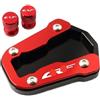FTNXLBNQC Piede Estensione Cavalletto Moto Accessori Moto Cavalletto Laterale Estensione Ingranditore Cavalletto Pad Per CRF 300L CRF300 Rally CRF300L 2024 2023 2022 2021(B Red)