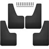 MOTOHIRO Paraspruzzi in fibra di carbonio Paraspruzzi for Ford Transit Connect Custom Tourneo MK5 MK6 MK7 MK8 Paraspruzzi sportivi Parafanghi E-150 E250 paraspruzzi per auto (Size : 4Pcs Black)