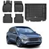 OMAC Tappetini & Vasca Baule Set compatibile con Ford Kuga 2019-2026 Gomma Nero 5X