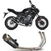 MIVV SCARICO COMPLETO 2x1 GP PRO INOX NERO MIVV MT-07 / FZ-07 2021
