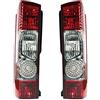 Ivatech Set di 2 Fanali Posteriori per Peugeot Boxer, Citroen Jumper, Fiat Ducato (Maxi), Rosso, LED, Certificato Tipo E