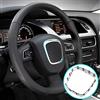 XUKEY Cromo Opaco Volante Trim Telaio Per A4 B6 B7 B8 A5 A6 C6 Q5 Q7 Emblema Sostituzione Auto Interior Styling Modanatura Guarnire