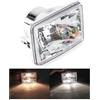 RFSHOP Faro Proiettore Moto Per Vespa Per S150 2007 2008 2009 2010 2011 2012 2013 2014-2017 Moto Scooter Anteriore Rettangolo Faro Alogeno Faro Hi/Lo Fascio Illuminazione Guida