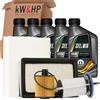 kW&HP KIT TAGLIANDO 4 FILTRI + 5LT LITRI OLIO MOTORE ORIGINALE WR 5W30 COMPATIBILE CON 500L 500X 1.6