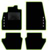 QUEMAR Tappetini Auto per Ford Puma dal 2019, Bordo V.Acido, 2 Ricami | anche Hybrid / Kit Tappeti Moquette e Gomma su Misura / Set 2 Anteriori + 2 Posteriori / Ricami e Colori Personalizzati