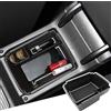 BIBIBO Portaoggetti Bracciolo per V W Golf 7 7.5 MK7 2013-2019, Scatola di Immagazzinaggio, Auto Accessori Originali Interni Organizer, Storage Box con tappetino antiscivol (Bianco)