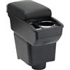 OYHCM Bracciolo Centrale per VW POLO Mk5 6R Vento 2002-2009, Doppio Scomparto, Pelle Nera, Facile da Installare, Accessorio Auto Personalizzato