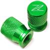 AHUTCYK Coprivalvole per motociclette Per Ka@&wasaki Z400 2019 Z900 Z1000 Z800 Z750 Z300 Z650 Moto Rotella Della Valvola Della Gomma Tappo Di Copertura Spina CNC Accessori(Green)