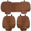 Susy Shop 3 Pezzi Coprisedile Universale Auto, Protezione Sedili 2 Anteriori e 1 Posteriore, Protector Comfort Cuscino Per Interni (Trapuntato Marrone)