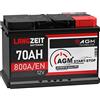 LANGZEIT Batterien LANGZEIT Batteria Auto 70Ah 12V AGM - 800/EN START e STOP
