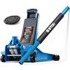 Stix Cric Idraulico per Auto PLN-01 - Capacità 3T, Profilo Basso 75 mm, Altezza Max 505 mm, Doppia Pompa, Struttura Robusta, Ideale per Officine e Garage